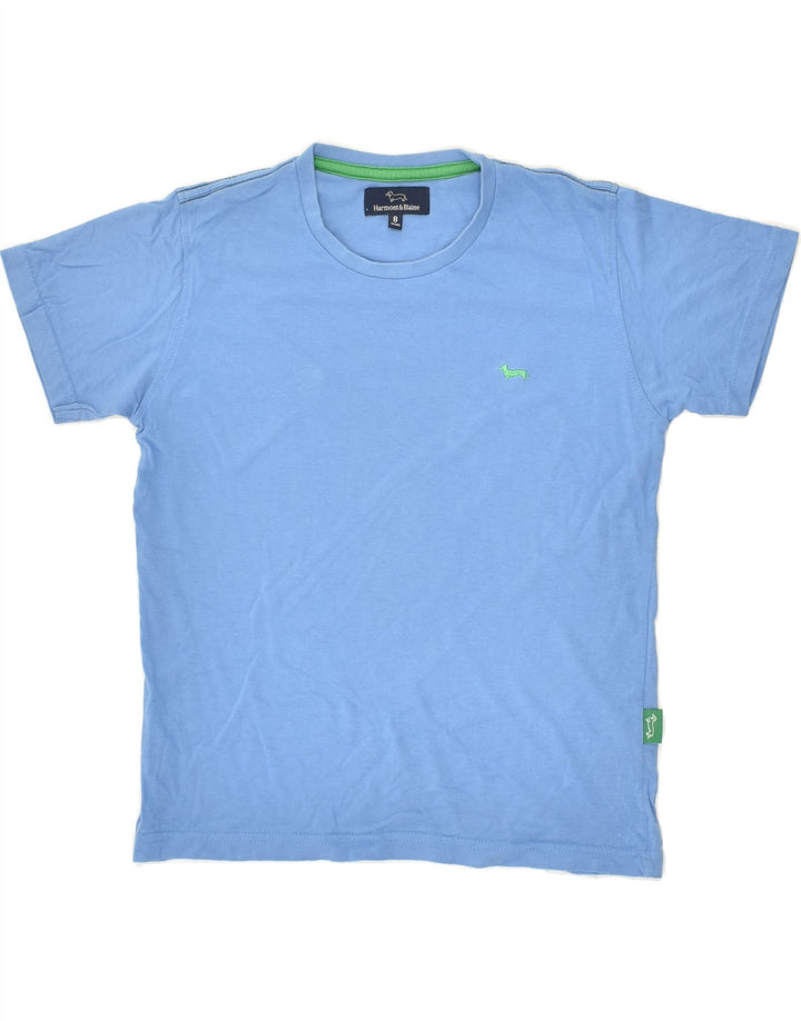 HARMONT & BLAINE Boys T-Shirt Top 7-8 Years Blue Cotton | Vintage Harmont & Blaine | Thrift | Second-Hand Harmont & Blaine | Used Clothing | Messina Hembry 