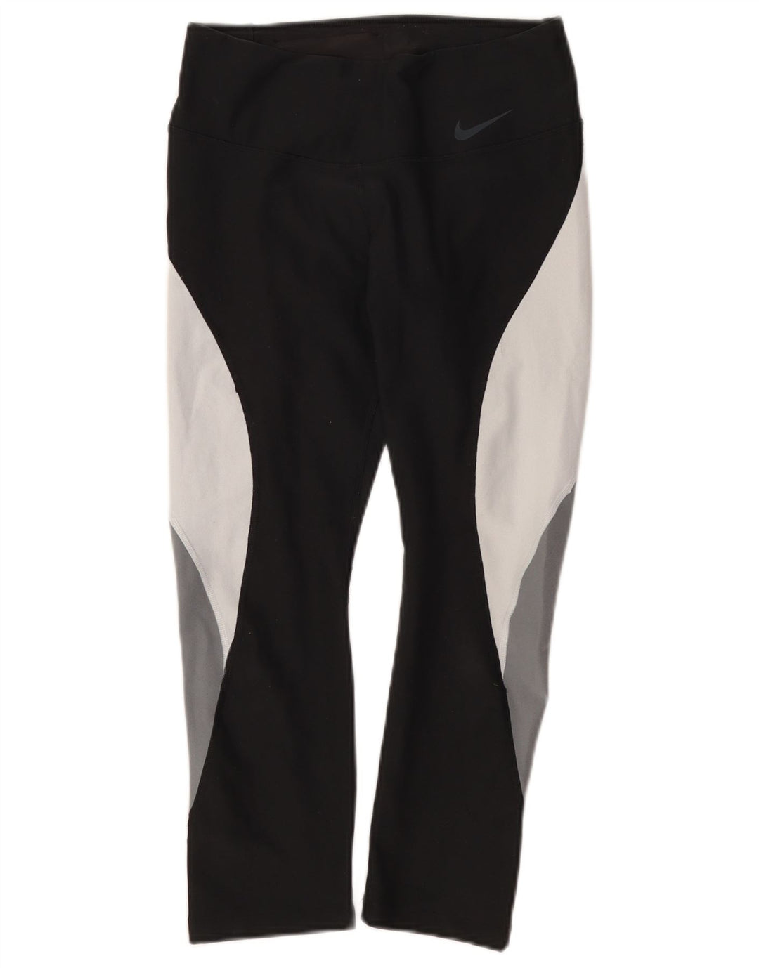 Leggings Nike Dri Fit Capri UK 10 Pequeno Preto Colourblock Poliéster