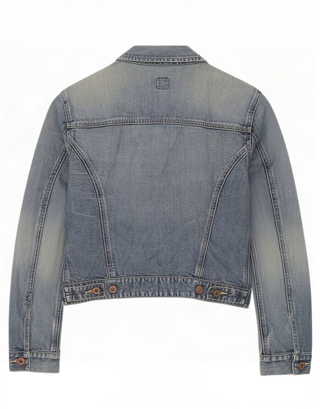 Jaqueta jeans feminina Gap UK 10 algodão azul pequeno