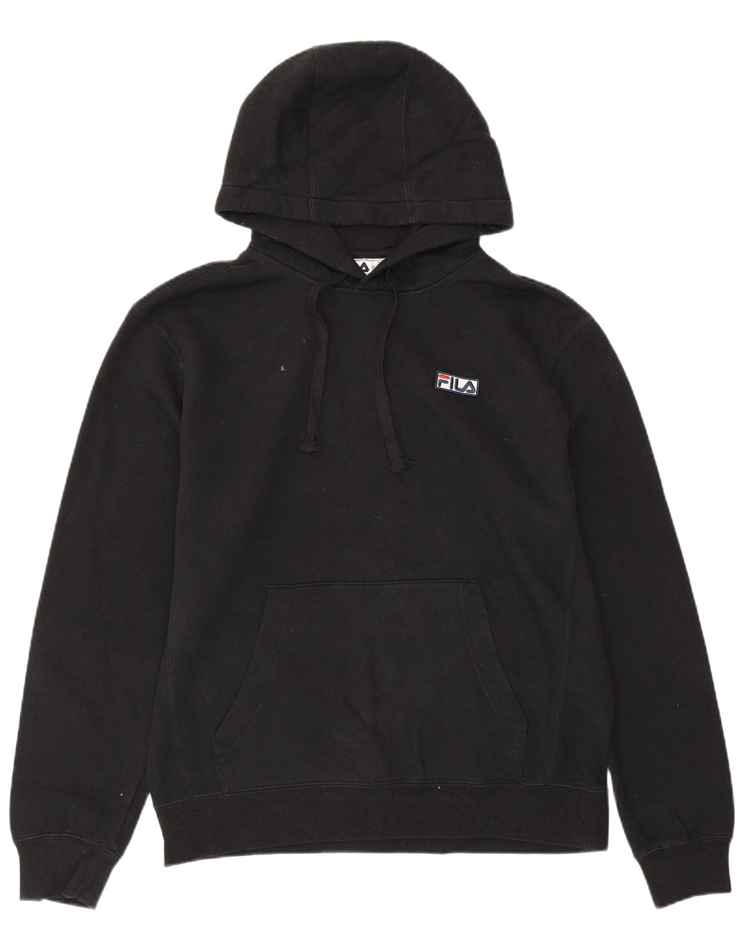 FILA moletom com capuz masculino médio algodão preto