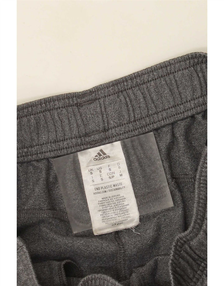 Calça de treino feminina Adidas Joggers UK 8 pequeno cinza poliéster