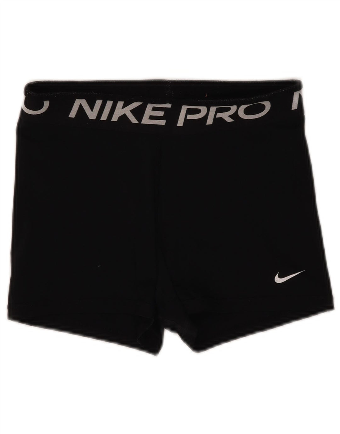 Nike Womens Dri Fit Graphic Sport Shorts UK 12 Médio Preto Poliéster