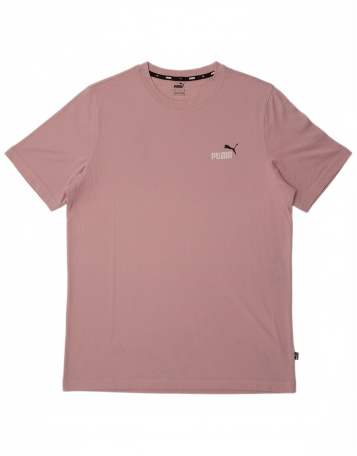 Camiseta masculina PUMA Top XL algodão rosa