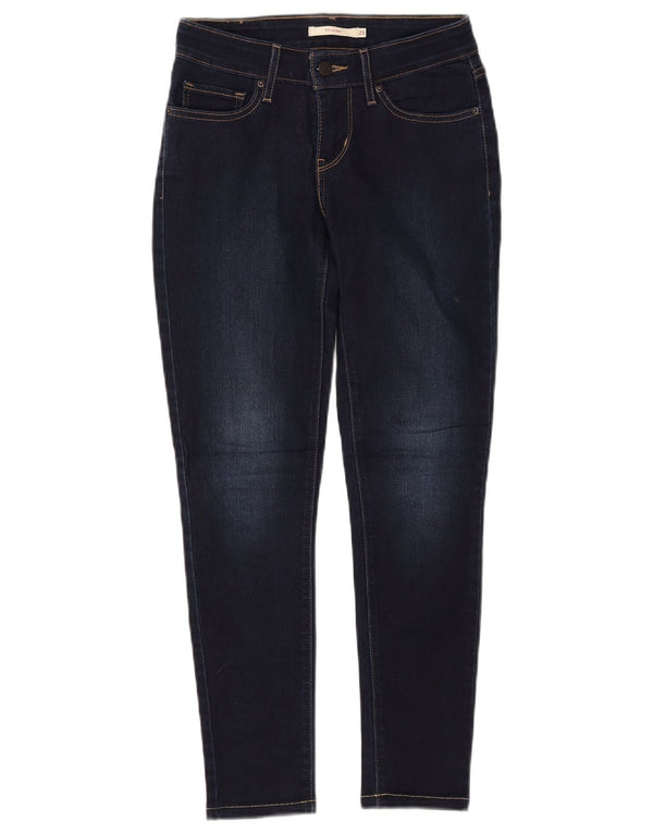 Calça jeans feminina Levi's 711 skinny W25 L26 azul marinho algodão