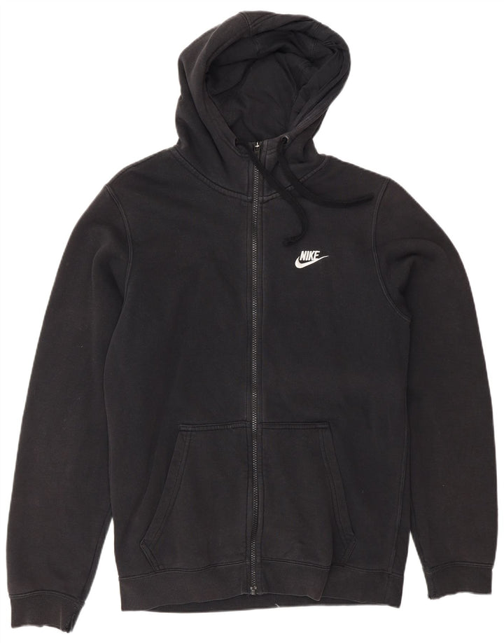 Suéter Nike Masculino Zip com Capuz Pequeno Algodão Preto
