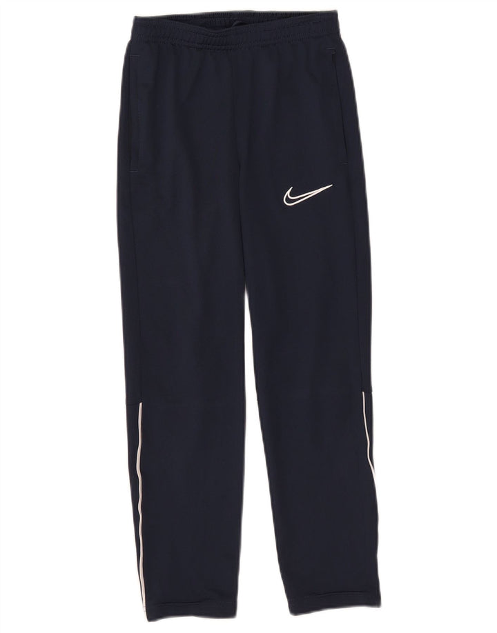 Calça de treino Nike Boys Dri Fit 8-9 anos pequena azul marinho poliéster