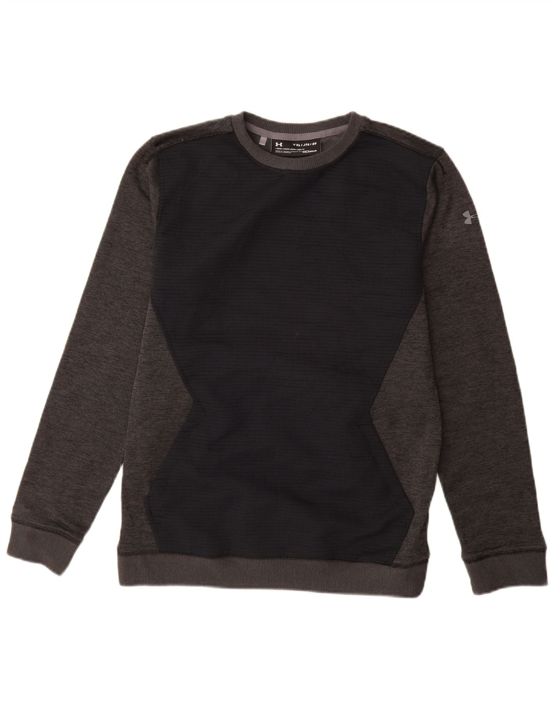 Suéter UNDER ARMOUR Boys Cold Gear 13-14 anos XL cinza