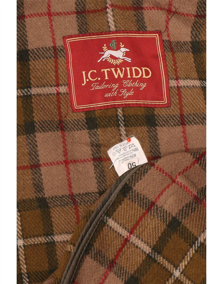 Casaco Duffle Masculino com Capuz J. C. Twidd IT 50 Grande Lã Cáqui