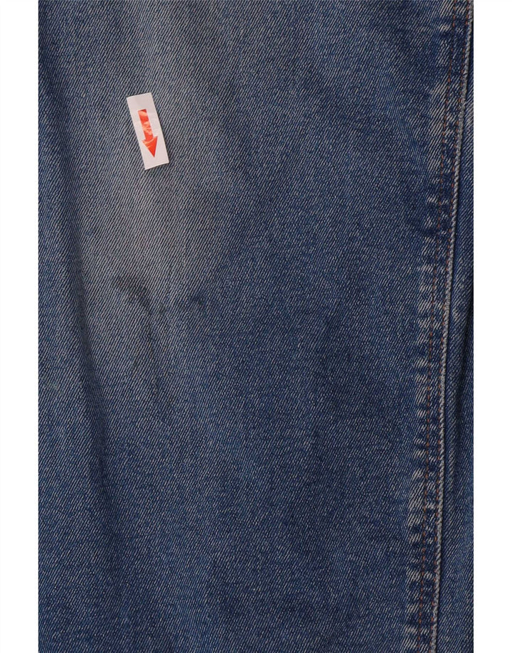 Lee Womens Crop Wide Leg Jeans W29 L26 Azul Algodão