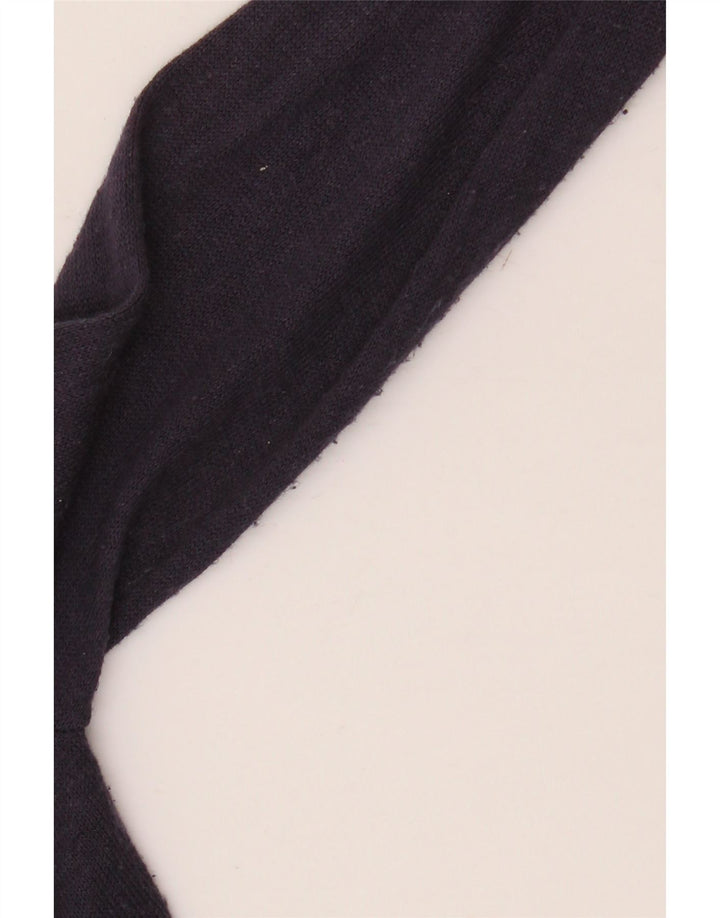 Suéter cardigã feminino longline MARKS & SPENCER Reino Unido 10 pequeno azul marinho