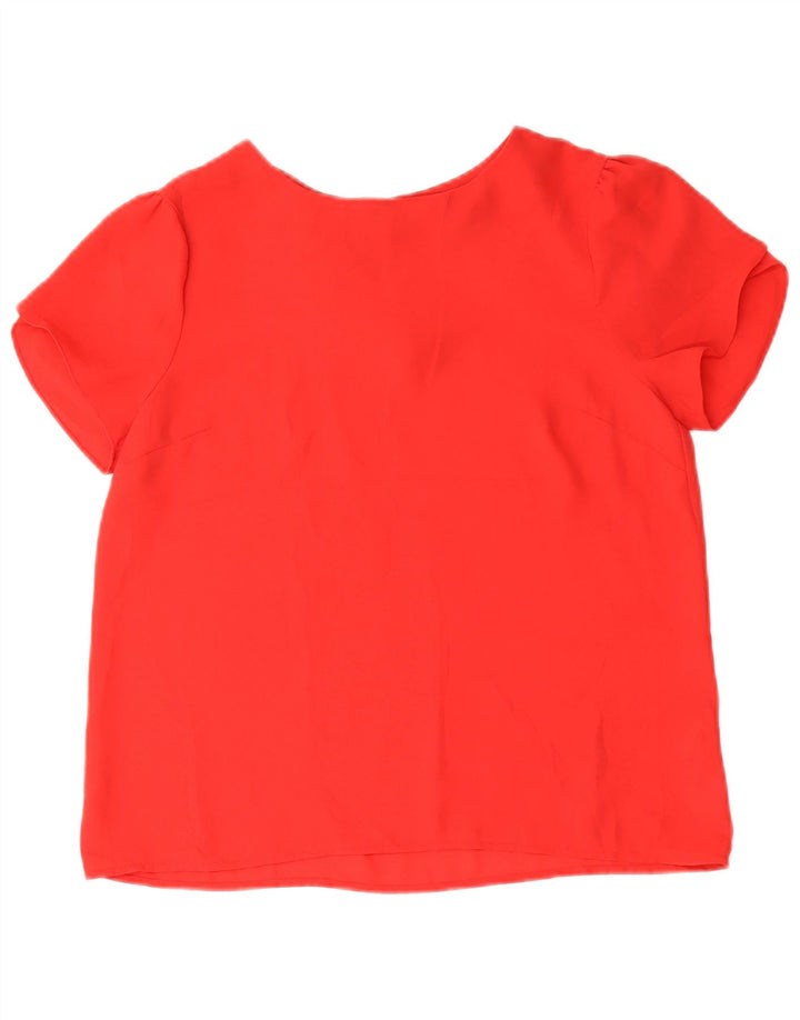 Blusa feminina Oasis UK 10 pequena poliéster vermelho
