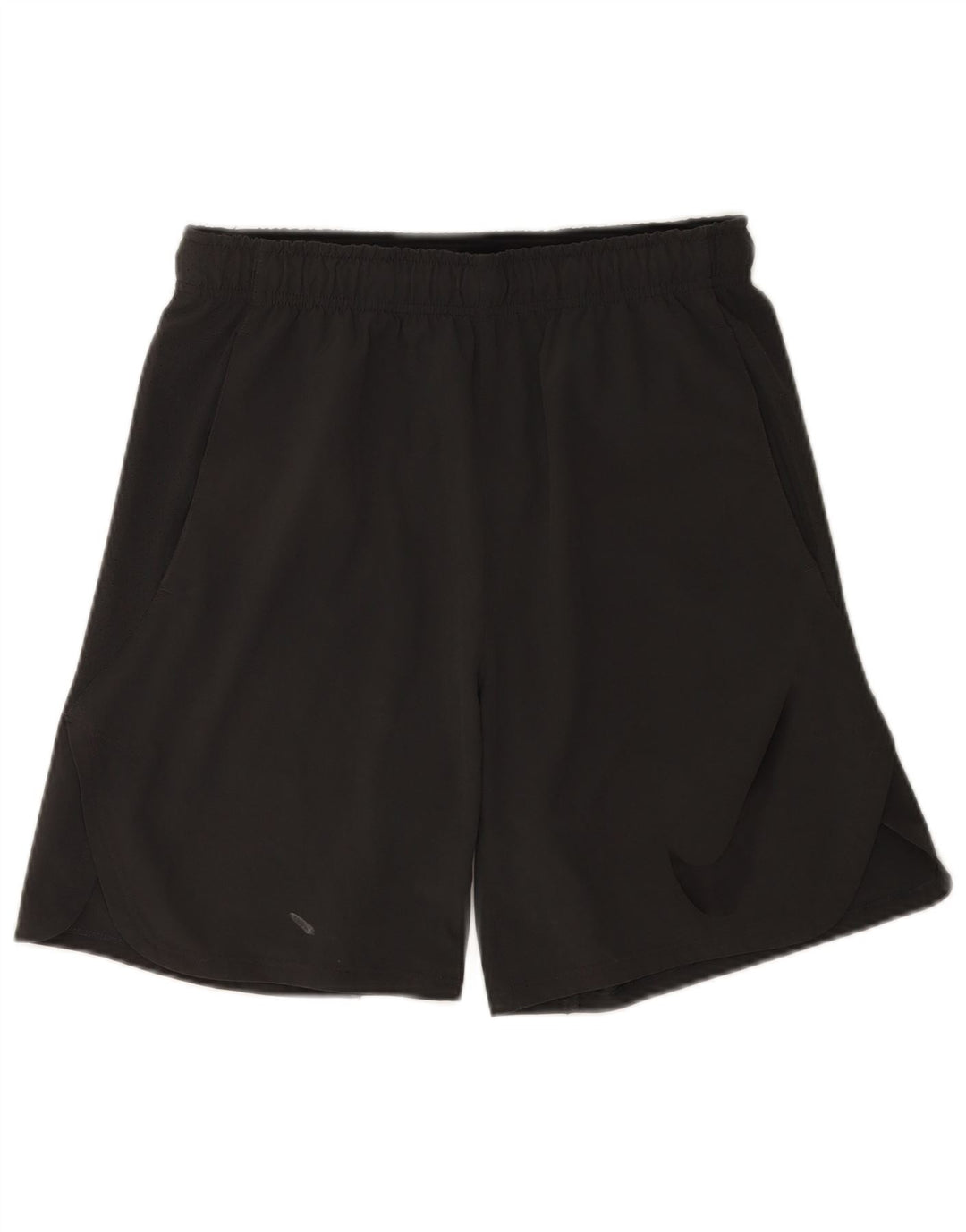 Shorts esportivos Nike masculinos Dri Fit Graphic cinza médio poliéster