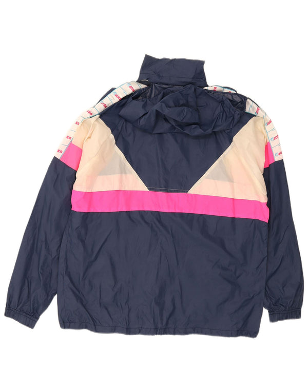 Joker Jaqueta de chuva masculina com capuz Reino Unido 38 Médio azul marinho Colourblock poliamida