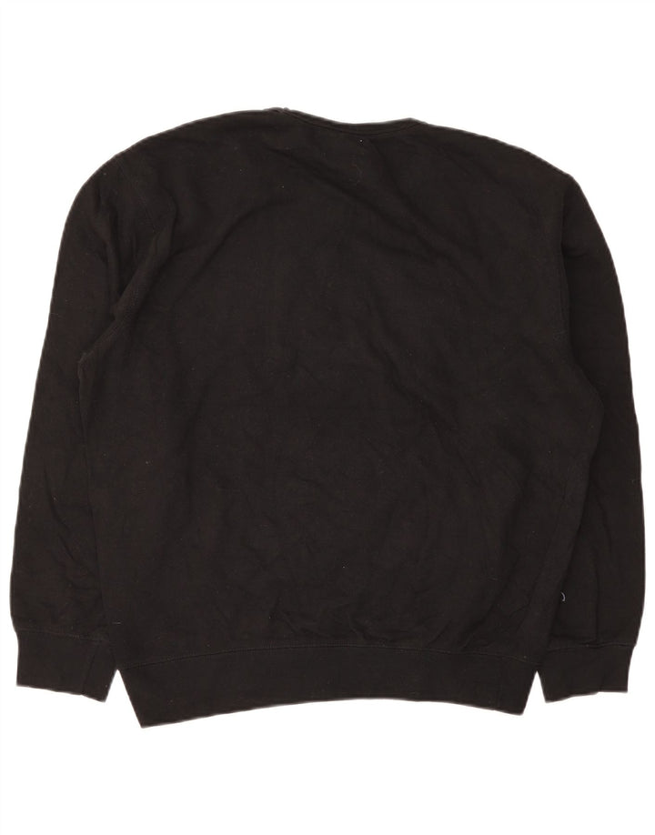 Gap moletom gráfico masculino jumper médio algodão preto