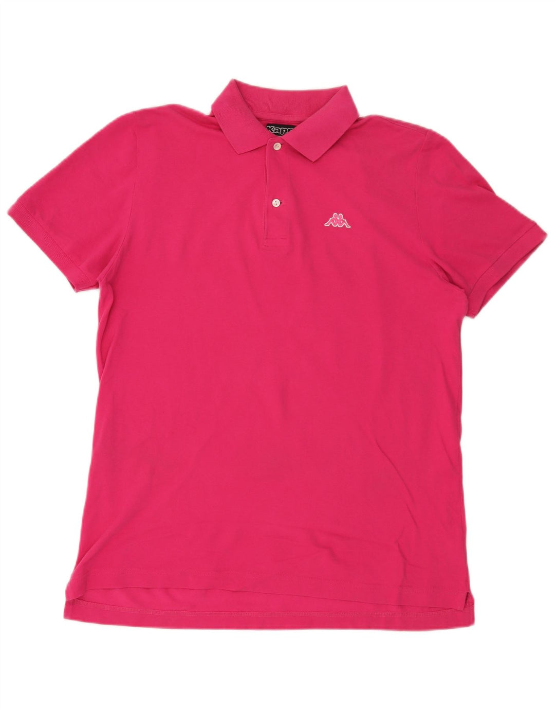 Camisa polo masculina Kappa grande algodão rosa