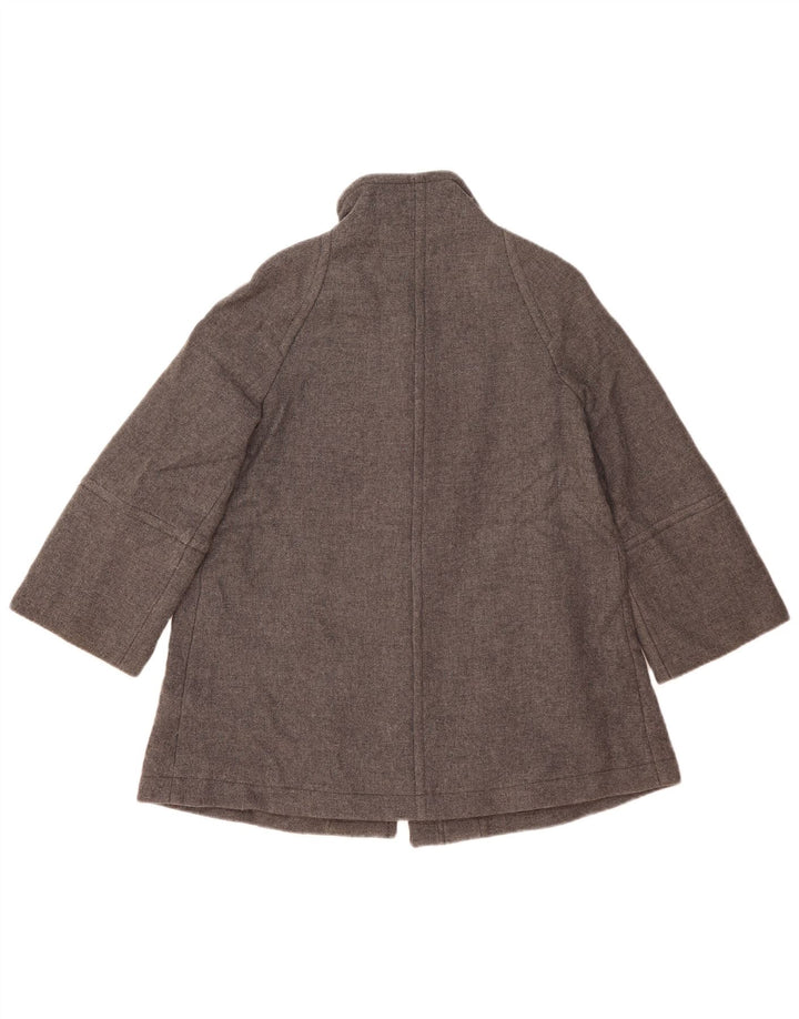 Sobretudo feminino Zara Oversized UK 10 Lã cinza pequena