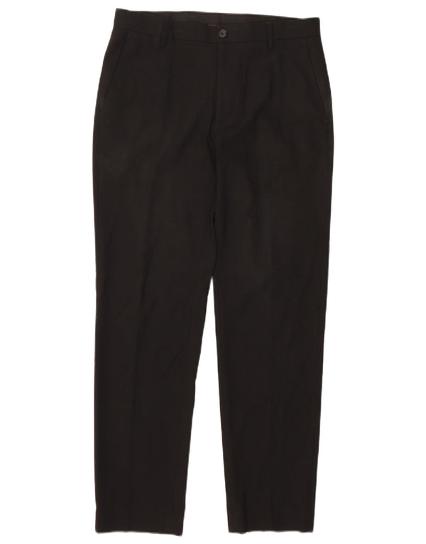 Calça chino feminina Marks & Spencer sob medida W32 L30 preta