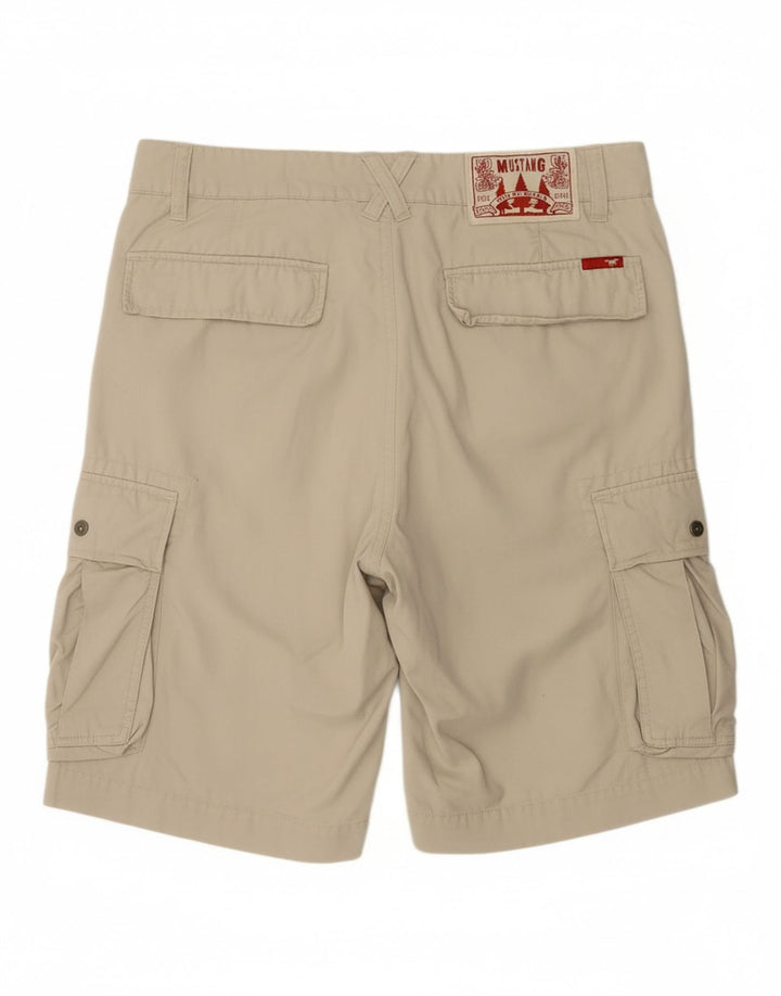Shorts cargo masculino MUSTANG W33 algodão bege médio