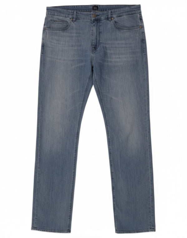 Hugo Boss Masculino Slim Jeans W34 L34 Azul Algodão