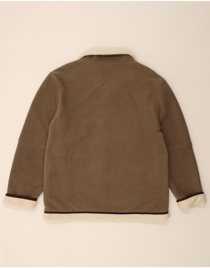 Jaqueta masculina de lã sherpa KLEPPER IT 56 3XL poliéster cáqui