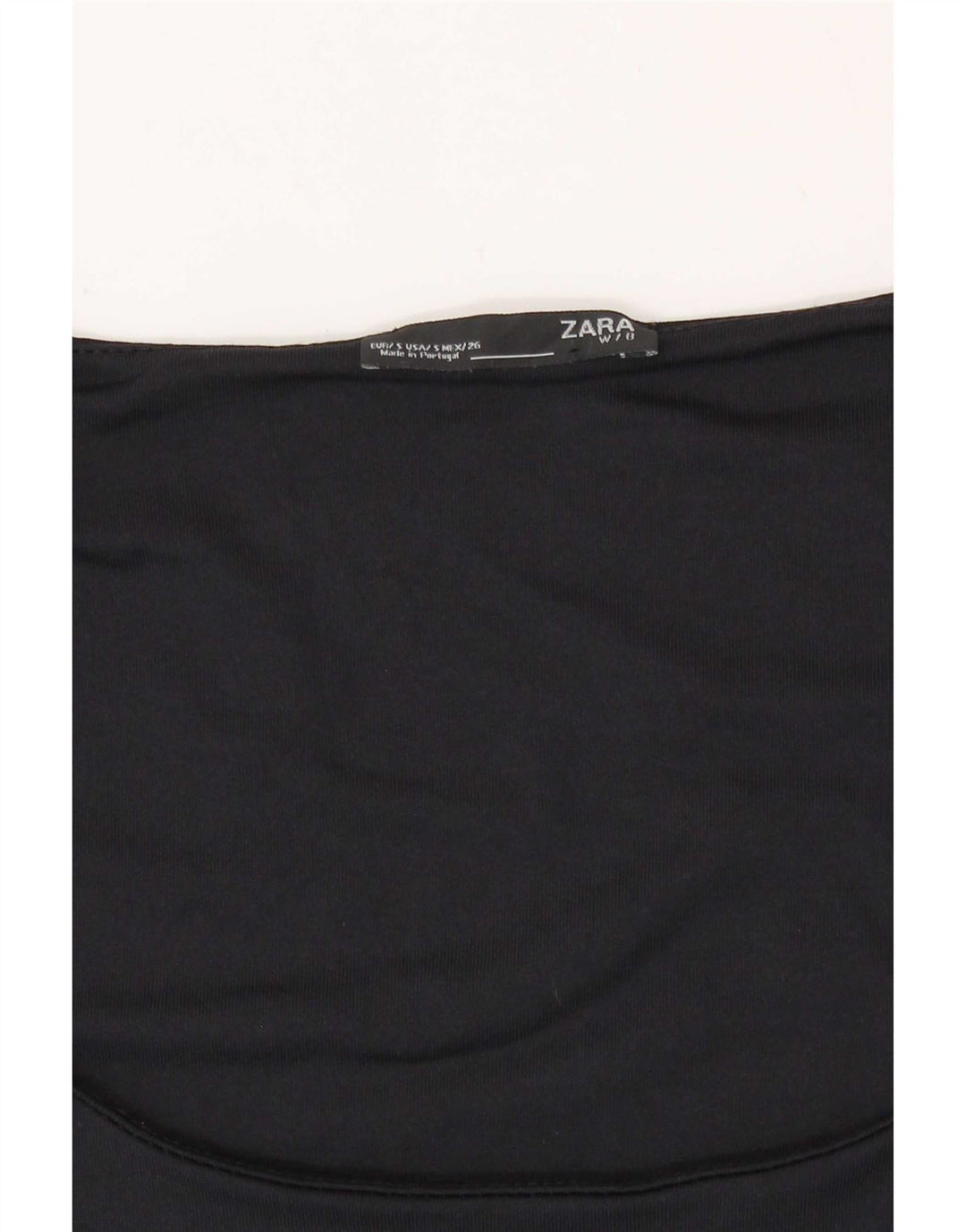 Top colete feminino sem mangas Zara Reino Unido 8 pequeno azul marinho