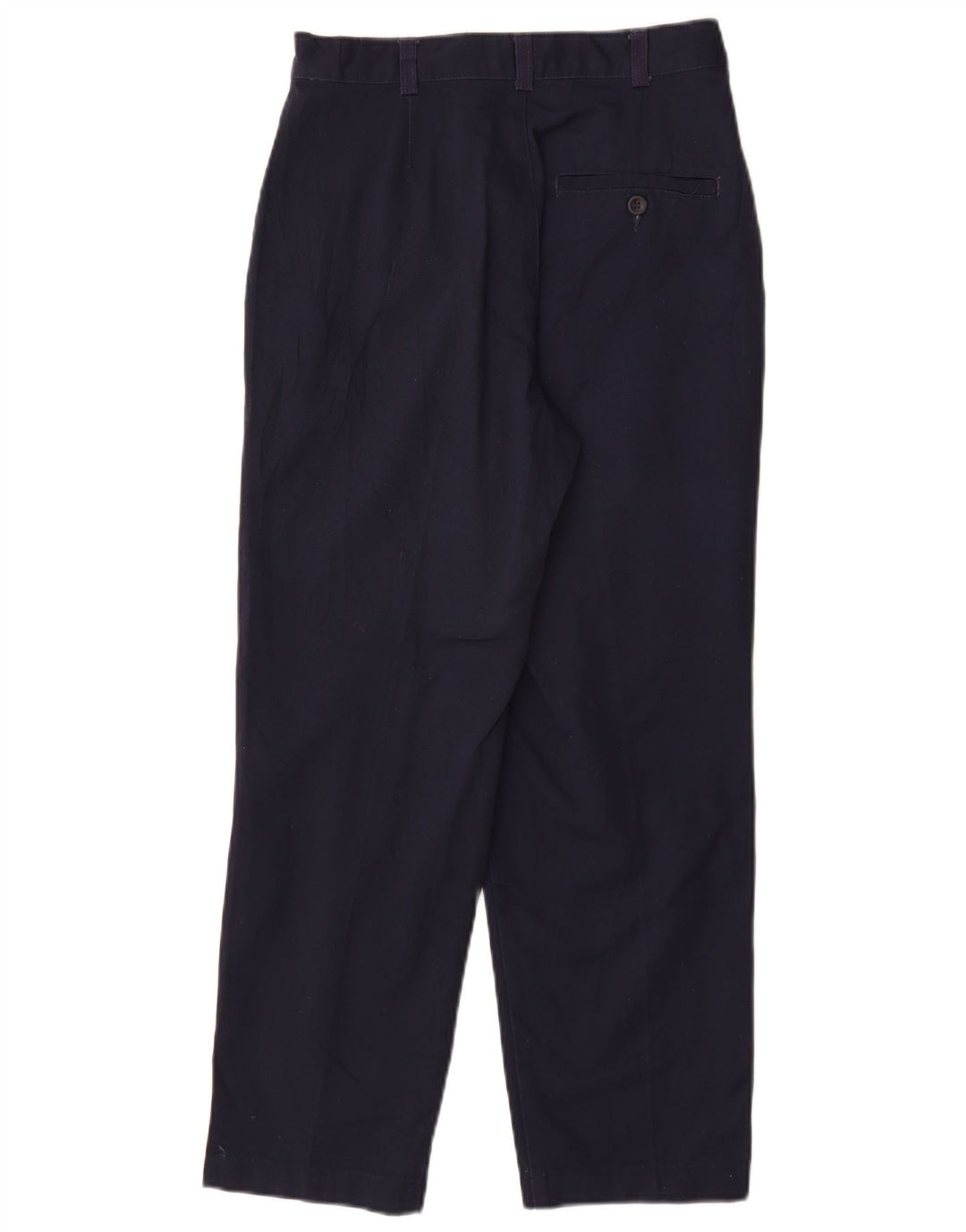 Calça chino feminina DOCKERS cintura alta US 4 pequena W26 L26 azul marinho