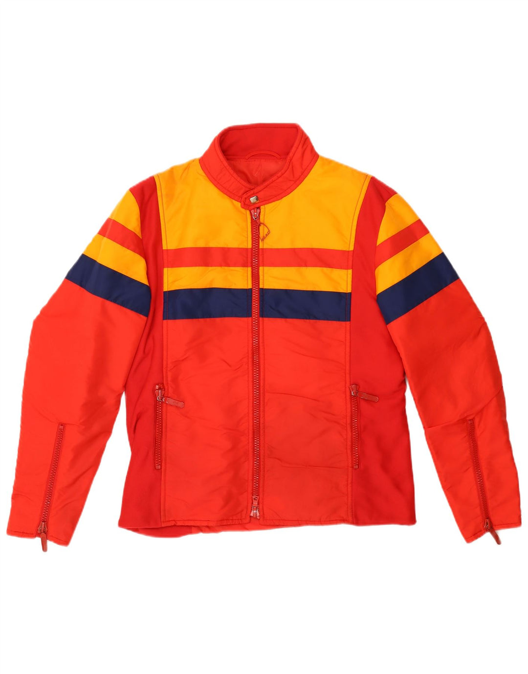 Jaqueta de esqui masculina HEAD EU 52 grande bloco colorido vermelho