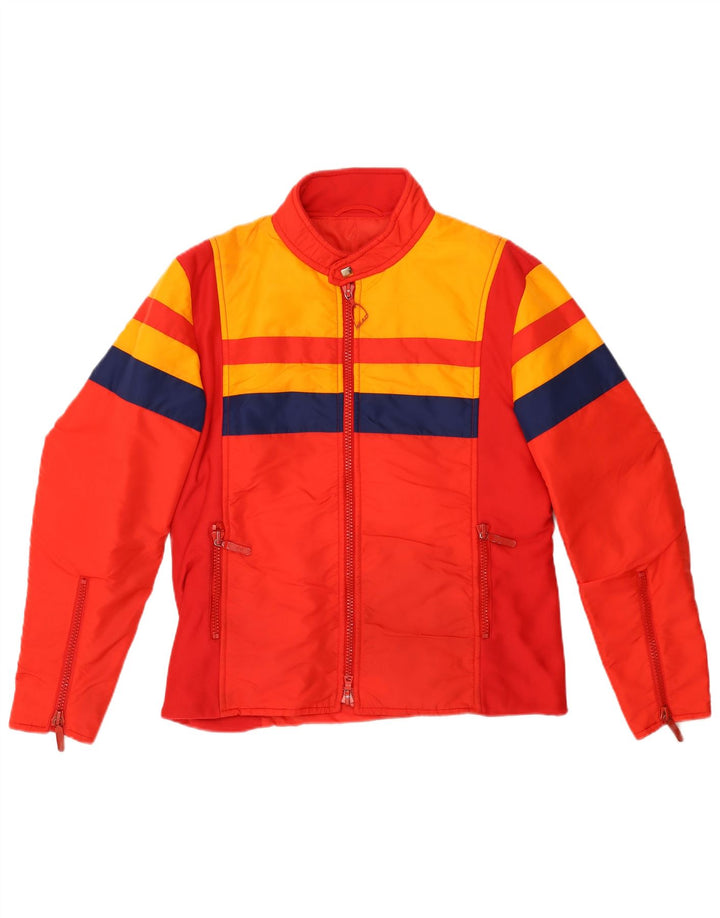 Jaqueta de esqui masculina HEAD EU 52 grande bloco colorido vermelho