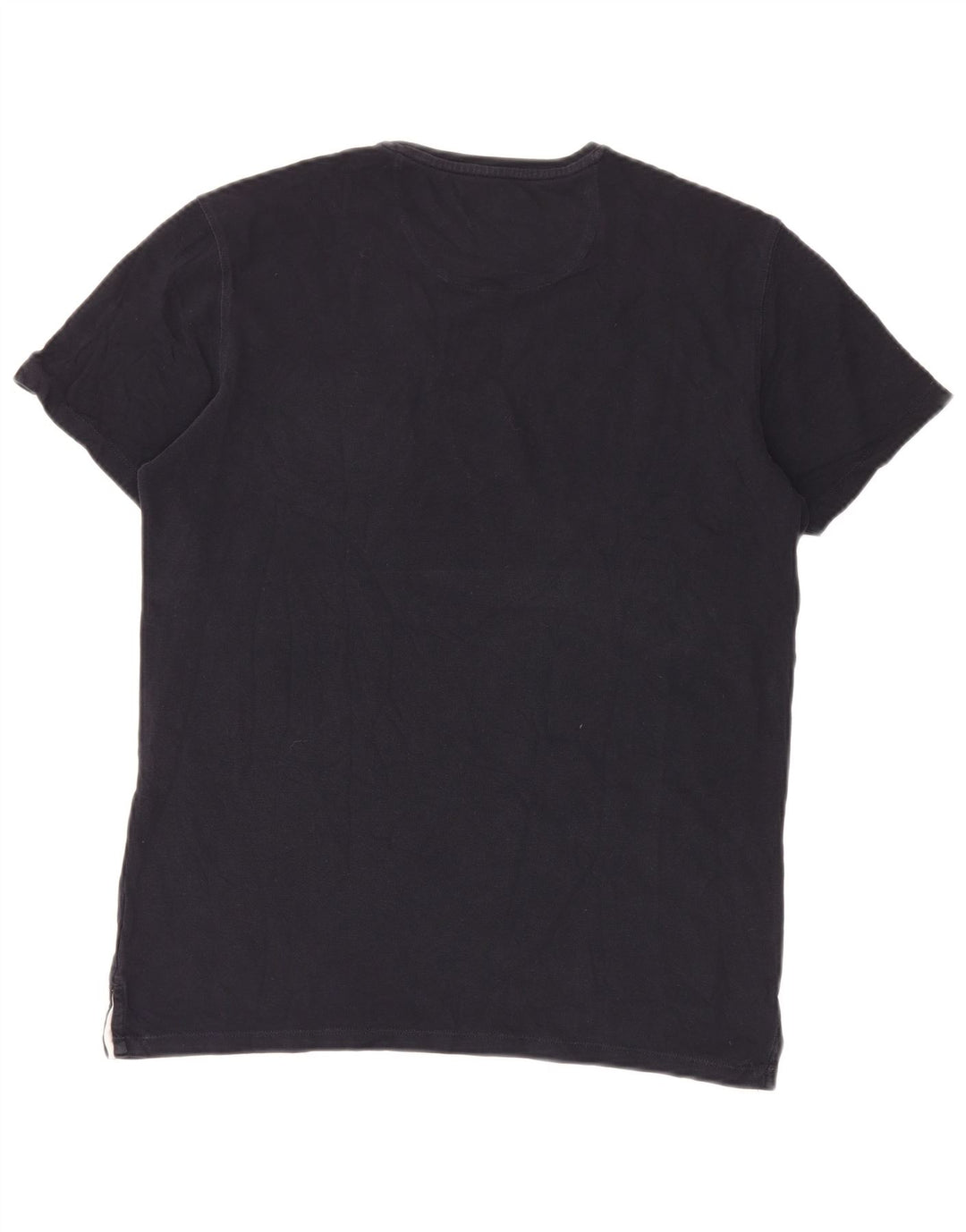 Camiseta masculina Massimo Dutti casual fit top grande azul marinho