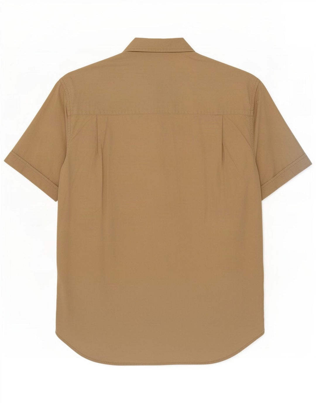 Camisa masculina Guess manga curta pequena algodão bege