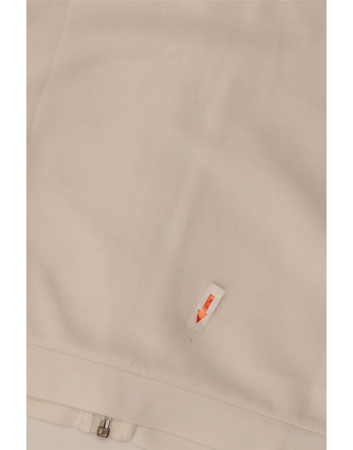 Puma Womens Crop Oversized Tracksuit Top Jacket UK 10 Pequeno Poliéster Branco