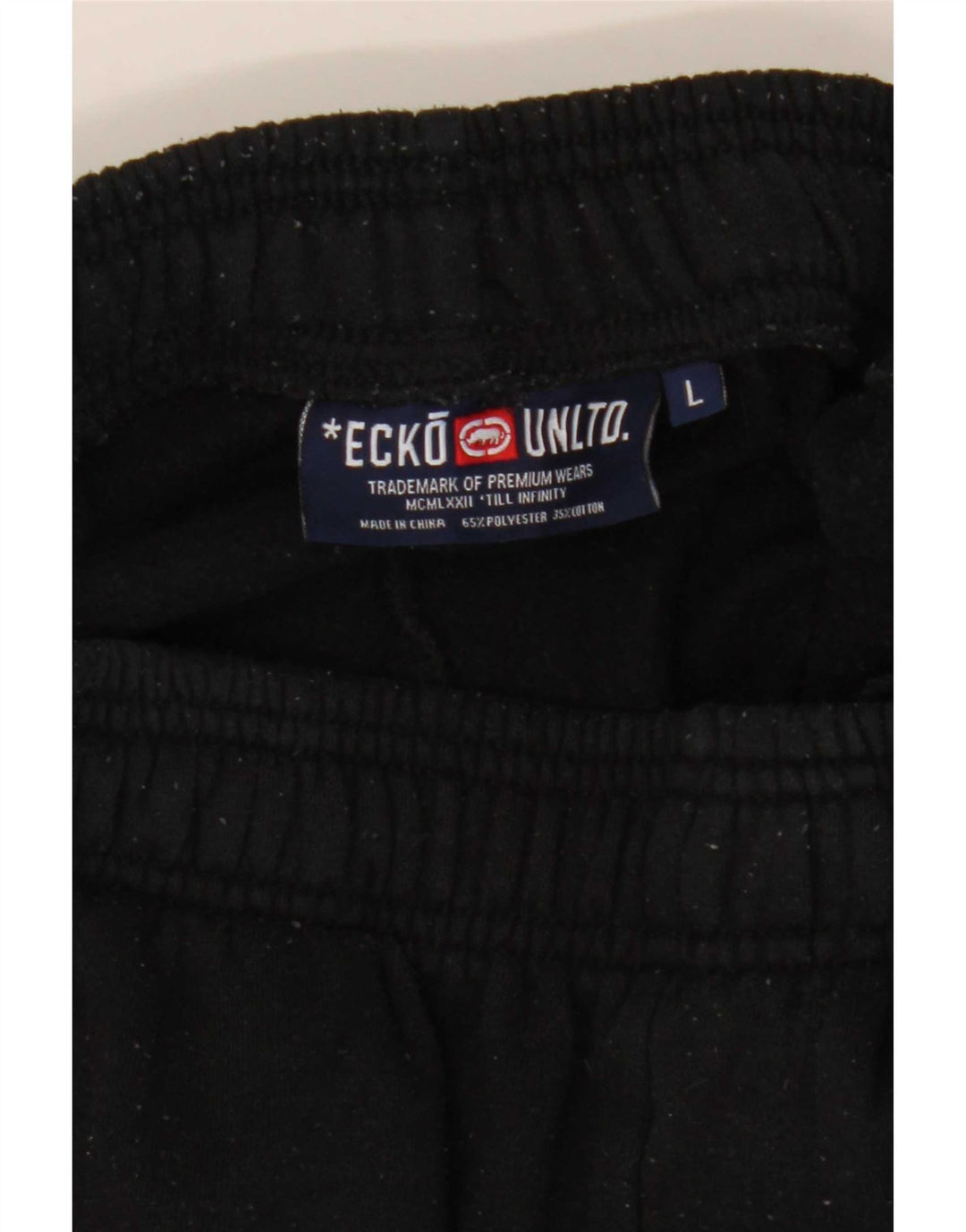 Calça esportiva masculina Ecko Unltd com estampa gráfica grande preta