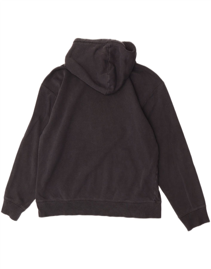 Jumper com capuz gráfico masculino Nike grande poliéster preto