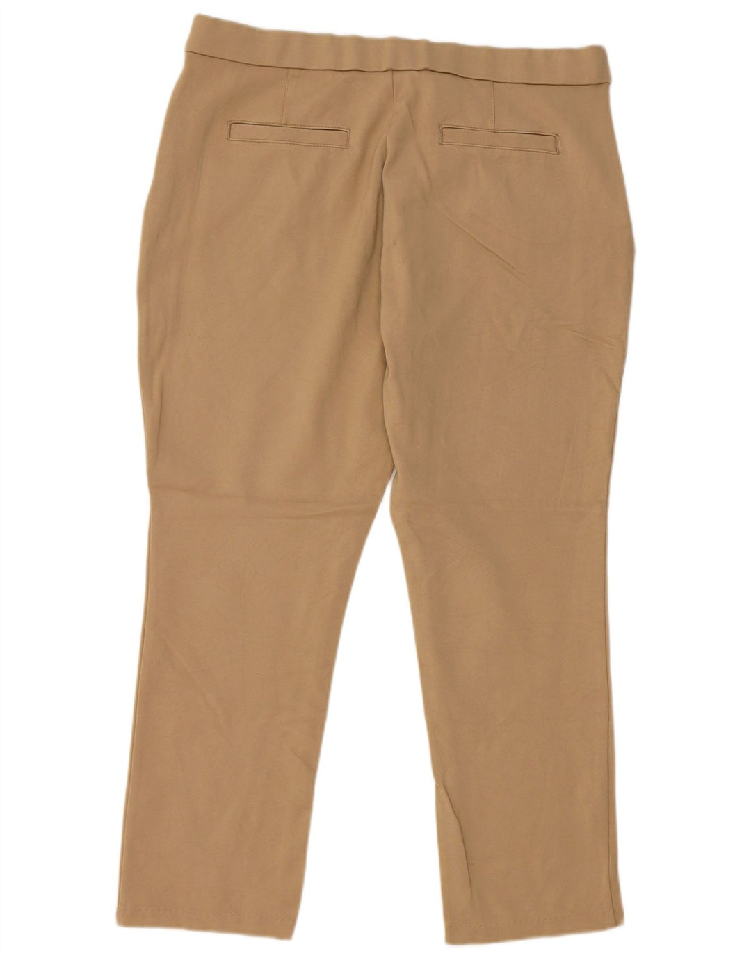 Calça feminina slim cropped LEE US 14 XL W36 L25 bege rayon