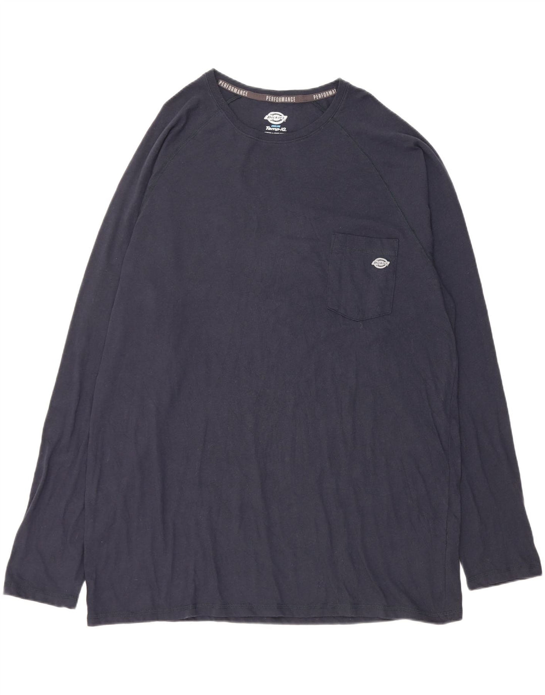 Dickies masculino alto top manga comprida 2XL algodão azul marinho