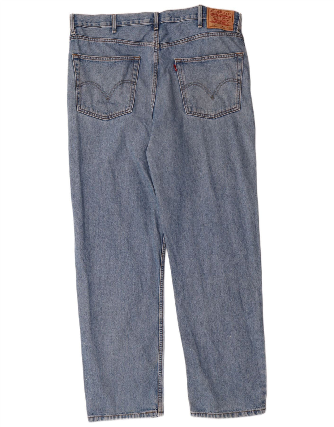 LEVI'S Masculino 550 Relaxed Fit Straight Jeans W40 L32 Azul Algodão