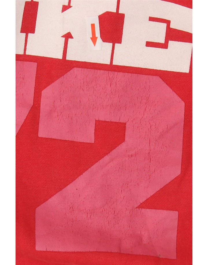 Jumper com capuz gráfico masculino Nike grande algodão vermelho