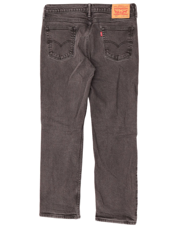 Levi's Masculino 514 Straight Jeans W33 L30 Cinza Algodão