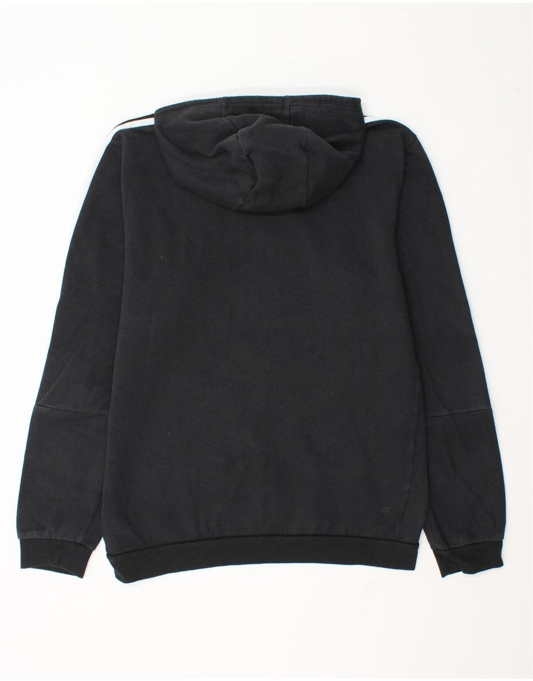 Adidas Mens Hoodie Jumper Médio Algodão Preto