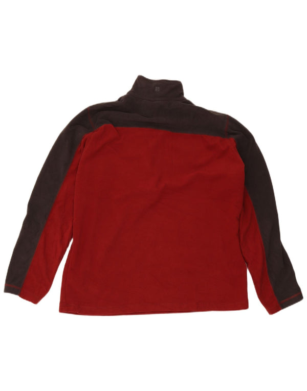 Suéter de lã masculino Mountain Warehouse com zíper e gola média cor Borgonha