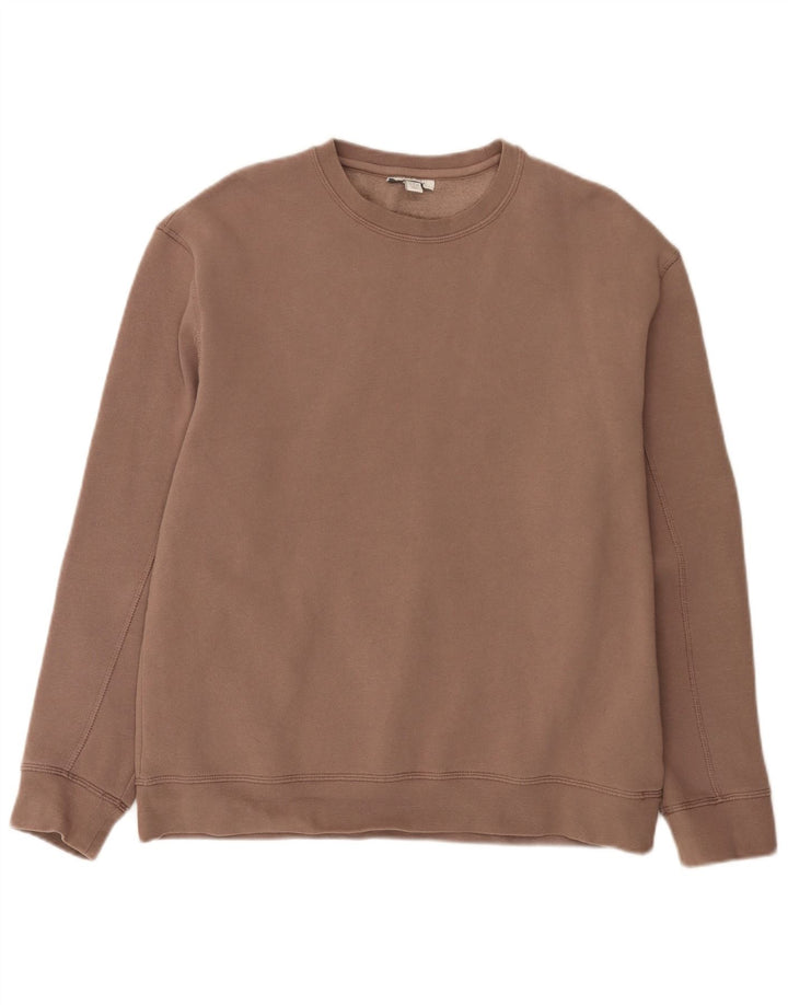 Topshop moletom feminino jumper UK 14 algodão marrom médio