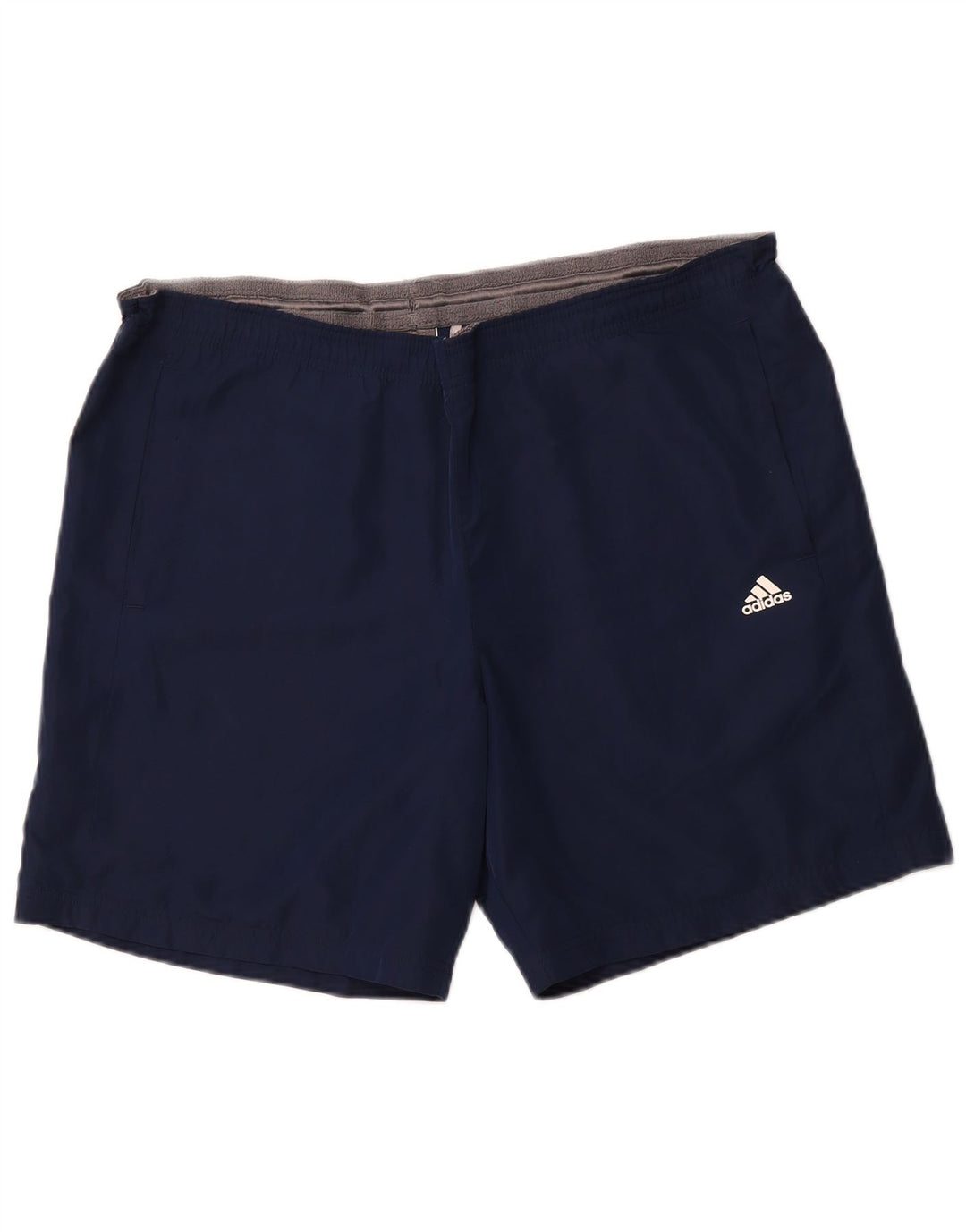 Shorts esportivos masculinos ADIDAS Climalite grandes poliéster azul marinho