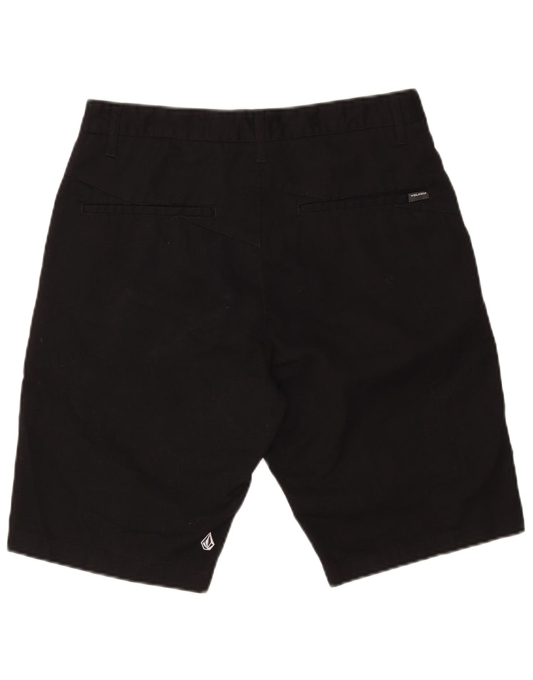 Volcom Mens Chino Shorts W30 Médio Algodão Preto