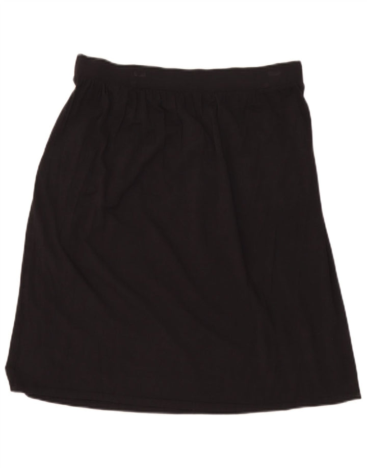 Saia feminina Marks & Spencer A-Line UK 14 Médio W30 Viscose Preta