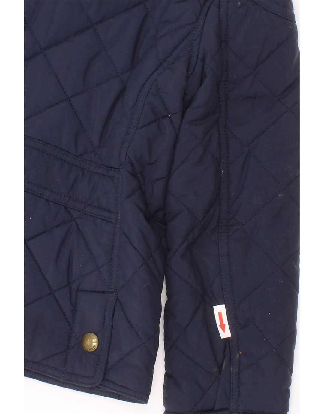 Polo Ralph Lauren Meninas Jaqueta Acolchoada 6-7 Anos Pequena Azul Marinho Poliéster