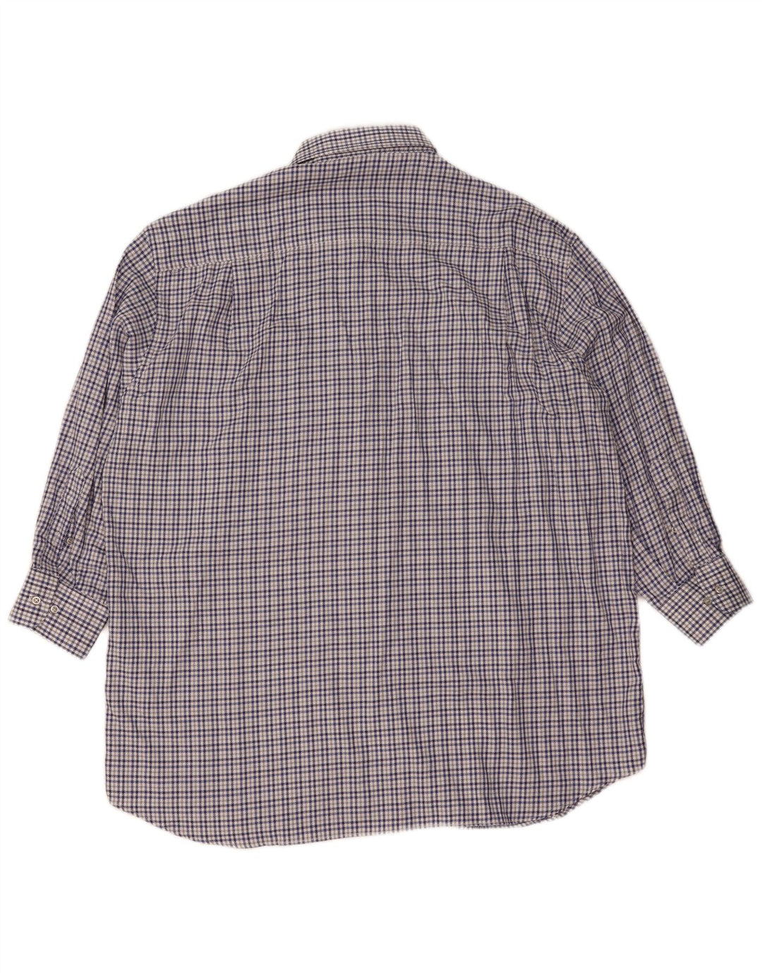 Camisa masculina de iate Paul & Shark 2XL algodão xadrez azul