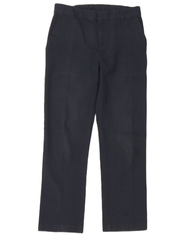 Calças Chino retas para meninos Marks & Spencer 12-13 anos W28 L26 azul marinho