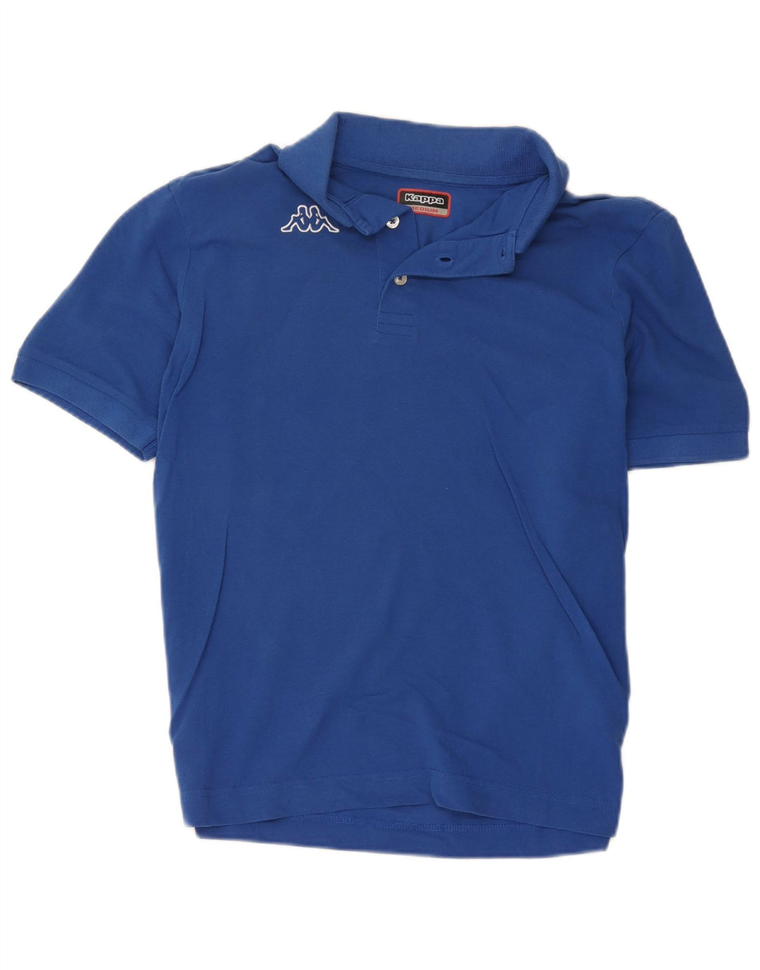 Camisa polo masculina Kappa algodão azul médio