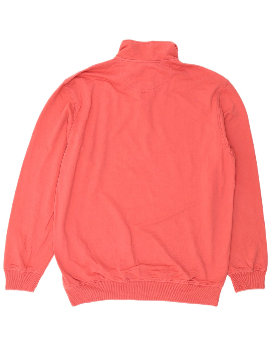Suéter masculino Izod com gola com botão e algodão vermelho médio