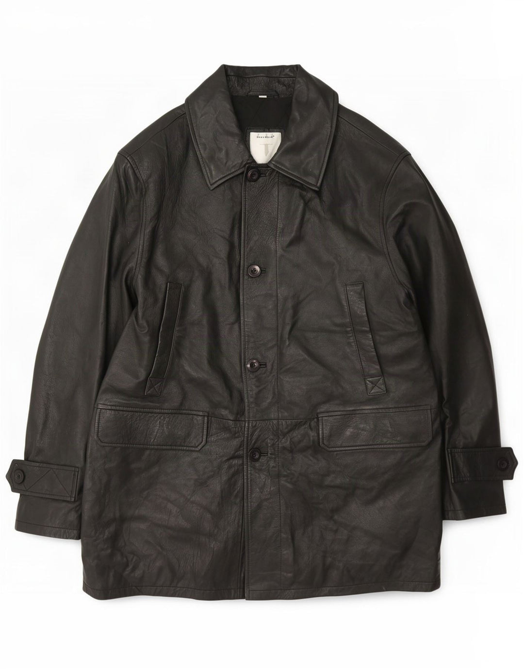 Casaco de couro masculino Conbipel IT 52 grande preto